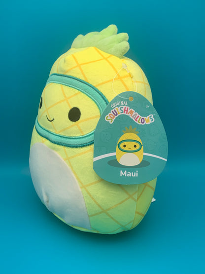 Squishmallow Maui the Pineapple with Mask 7.5" inch