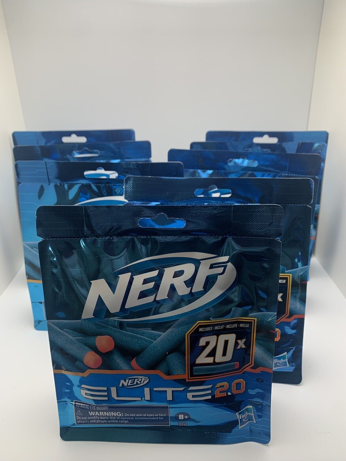 NERF Elite 2.0 20-Dart Refill Pack - Includes 160 Official NERF Elite 2.0 Darts ( 8 packs )